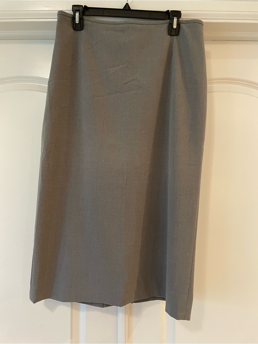 Preston & York Grey Midi Straight Skirt